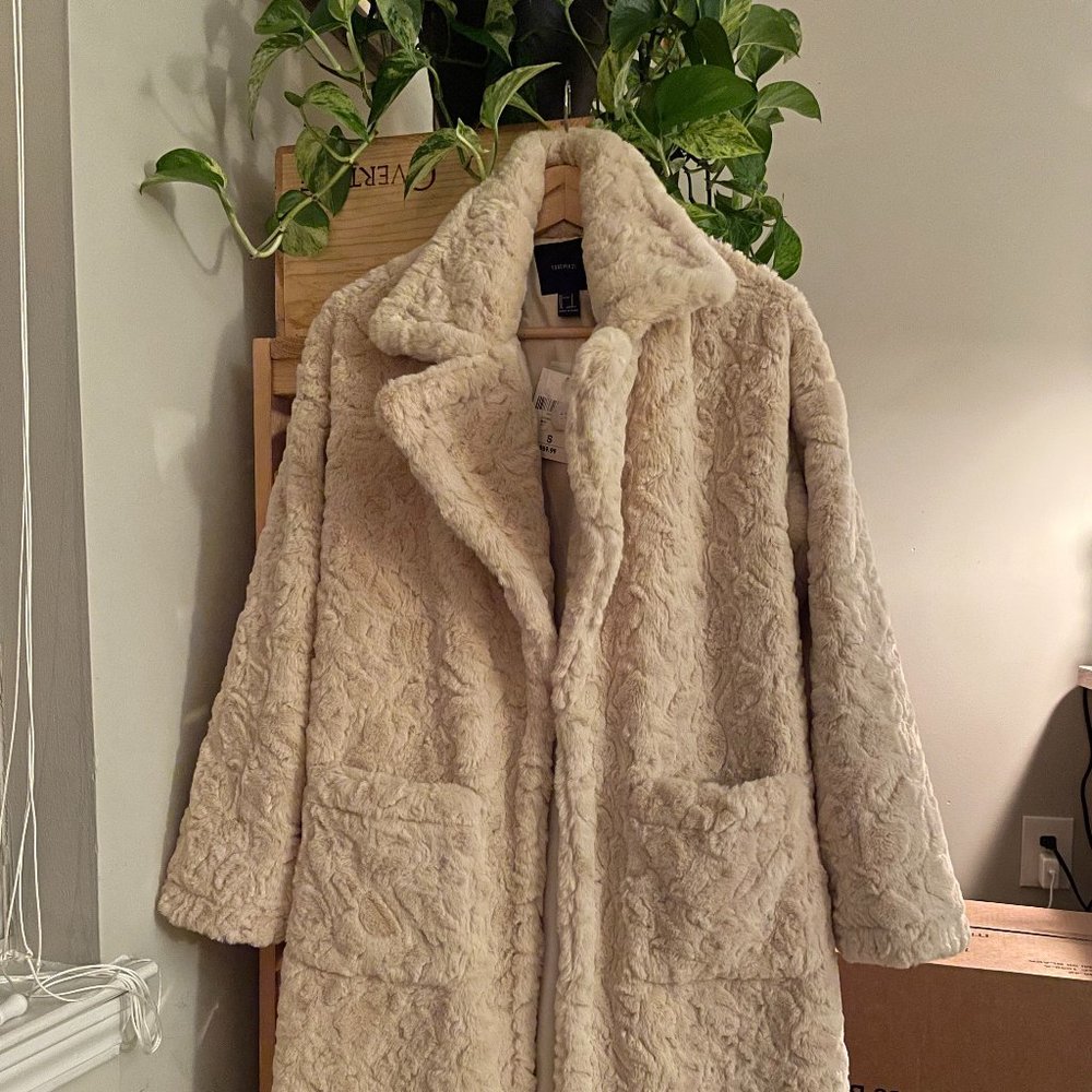 Faux fur coat